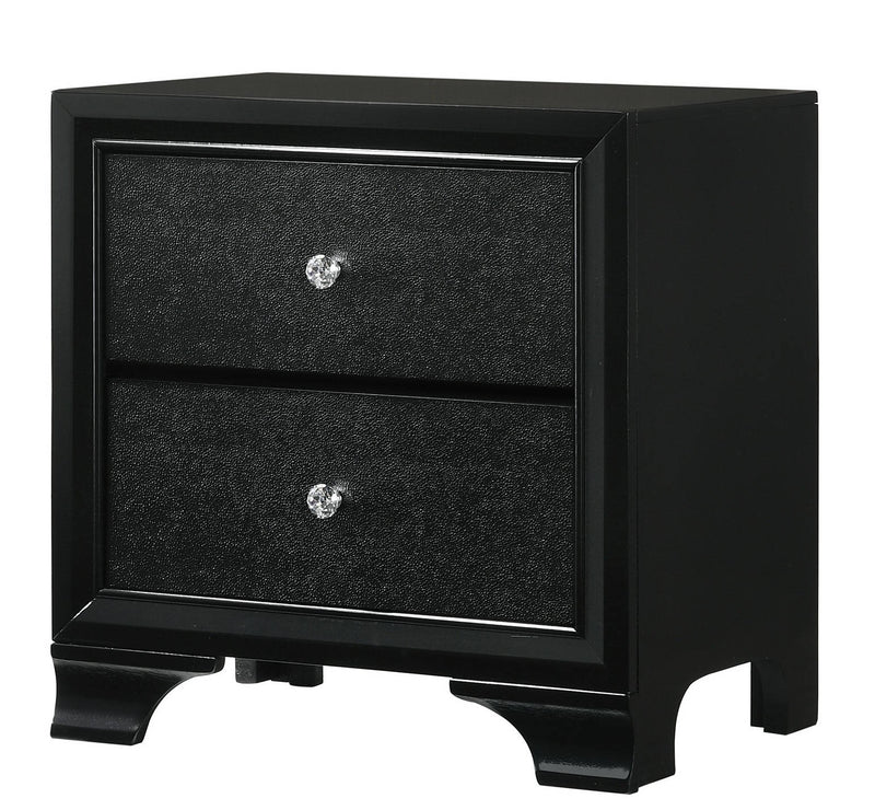Crown Mark Micah Black Night Stand