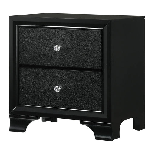 Crown Mark Micah Black Night Stand
