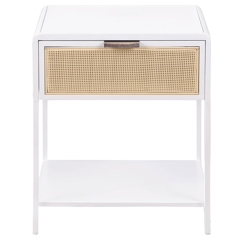 Coaster Furniture Amherst White Bedside Table