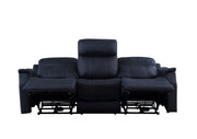 Steve Silver Valencia Ocean Blue Power Recliner Sofa