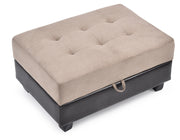 Glory Furniture Gallant Chocolate Microsuede Ottoman