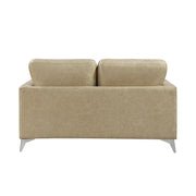 Home Elegance Cazon Brown Gray Love Seat