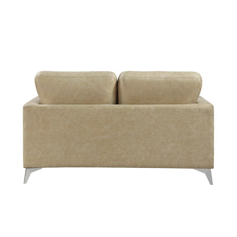 Home Elegance Cazon Brown Gray Love Seat