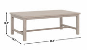Steve Silver Blakley Whitewashed Birch Outdoor Coffee Table