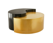 Galaxy Home Ying Yang Black Gold Coffee Table
