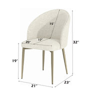 2 Acme Furniture Cora White Side Chairs