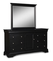 New Classic Furniture Belle Rose Black Cherry Landscape Mirror