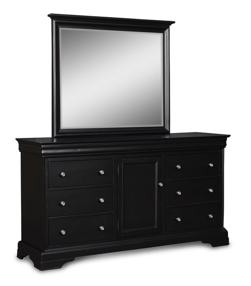 New Classic Furniture Belle Rose Black Cherry Landscape Mirror