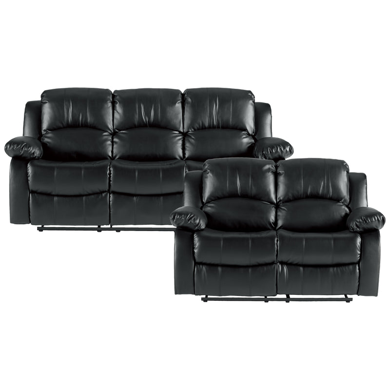 Home Elegance Cranley Black 2pc Living Room Set