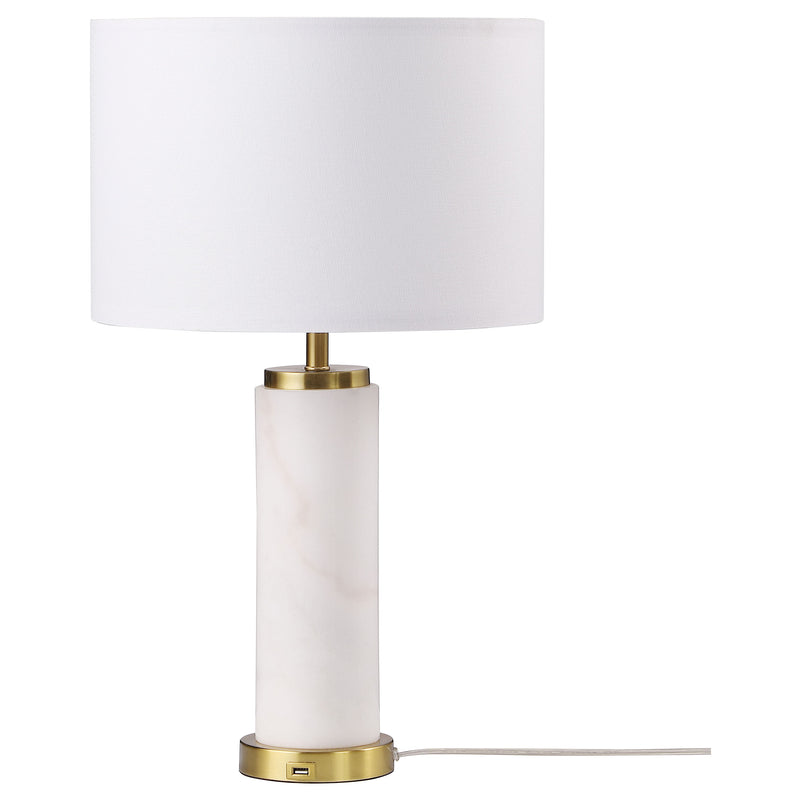 Coaster Furniture Lucius White Gold Table Lamp