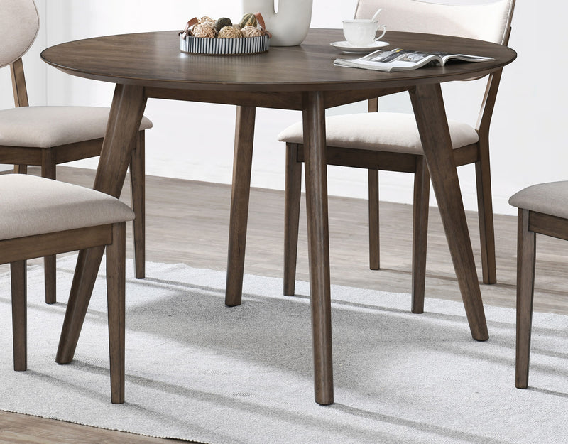 New Classic Furniture Rex Walnut 48 Inch Round Dining Table