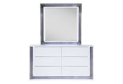 Global Furniture Ylime White Mirror with LED