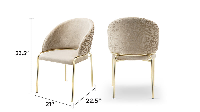 Galaxy Home Onyx Dark Gray Gold Chairs
