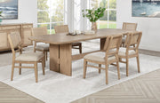 Coaster Furniture Kailani Beige Oak 7pc Dining Room Set
