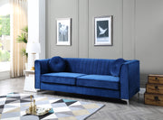 Glory Furniture Delray Black Velvet Microsuede Sofa
