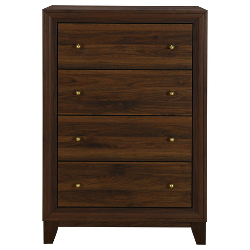 Coaster Furniture Welsley Walnut Brown 4 Drawer Chest