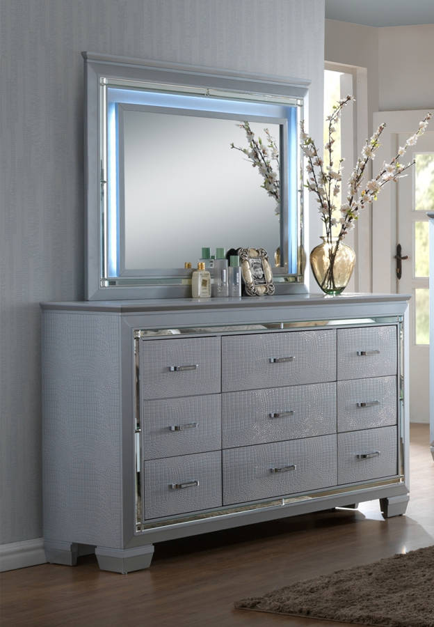 Crown Mark Lillian Dresser and Mirror
