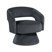 Home Elegance Lavon Dark Gray Swivel Chair