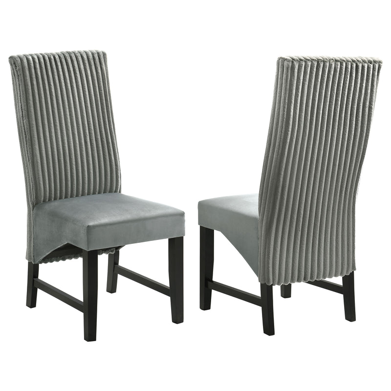 2 Coaster Furniture Barrand Grey Barrand Dining Side Chairs