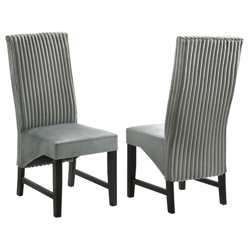 2 Coaster Furniture Barrand Grey Barrand Dining Side Chairs