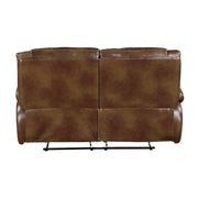 Home Elegance Ellicott Brown Double Reclining Love Seat