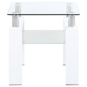 Coaster Furniture Dyer White End Table