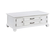 Steve Silver Charlestown White 3pc Coffee Table Set