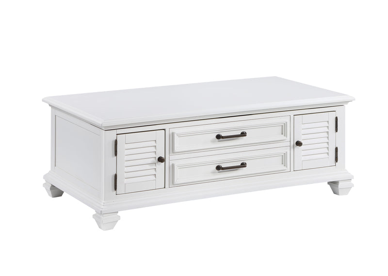 Steve Silver Charlestown White 3pc Coffee Table Set