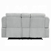 Acme Furniture Galya Light Gray Motion Loveseat with Console
