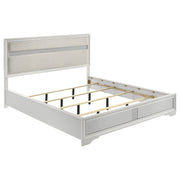 Coaster Furniture Miranda White Cal King Panel Bed