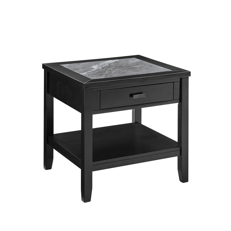 Steve Silver Garvine Black Gray End Table
