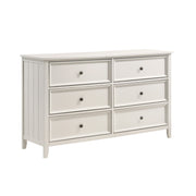 Home Elegance Donahue White Dresser And Mirror