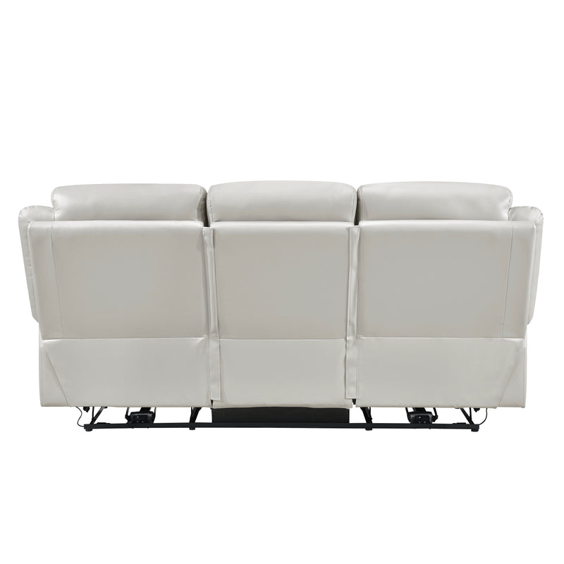 Home Elegance Laconia Gray Power Double Reclining Sofa