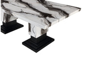 Global Furniture D12DT Black White Dining Table