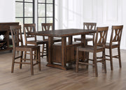 Steve Silver Auburn Dark Tobacco 7pc Counter Height Set