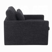 Acme Furniture Frederick Dark Gray Swivel Chair with Pillow