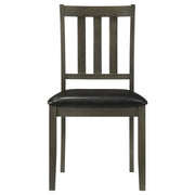 Coaster Furniture Parkwood Charcoal Black 5pc Square Dining Room Set