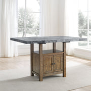 Steve Silver Grayson Gray Marble Counter Table