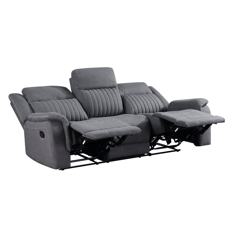 Home Elegance Dean Dove Double Reclining Sofa