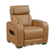 Home Elegance Fairway Brown Power Reclining Chair with Headrest