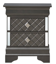 Glory Furniture Verona Metalic Black Nightstand
