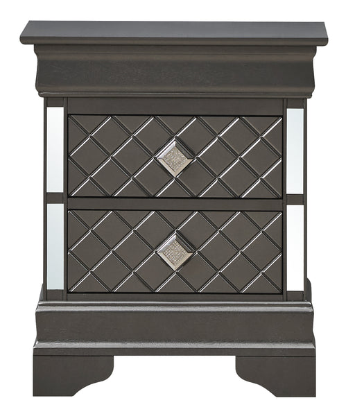 Glory Furniture Verona Metalic Black Nightstand