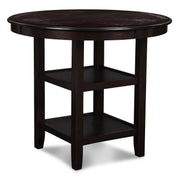 New Classic Furniture Gia Ebony Round 5pc Counter Height Set
