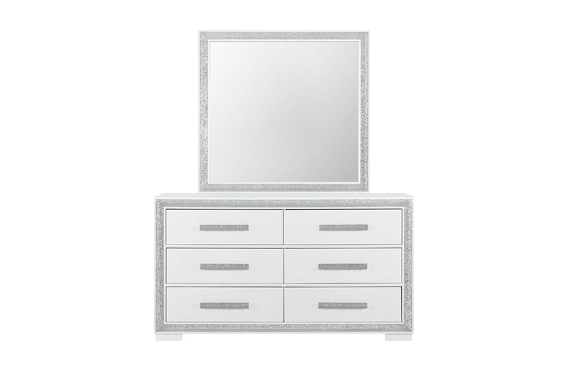 Global Furniture Andros Silver Dresser and Mirror
