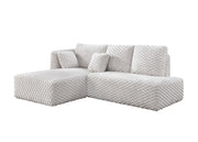 Acme Furniture Manya Cream Sectional Sofa
