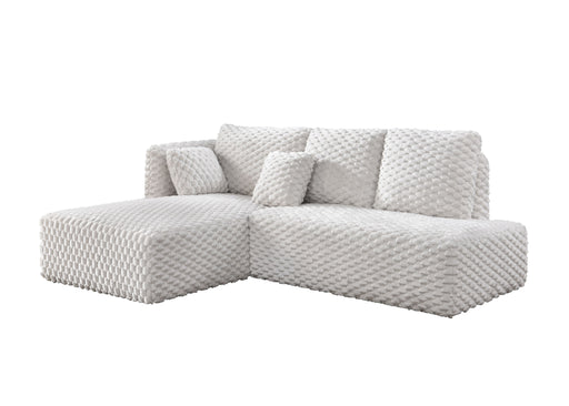 Acme Furniture Manya Cream Sectional Sofa