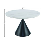 Steve Silver Conrad White Gold 48 Inch Table