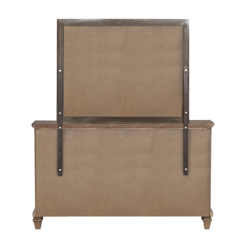 New Classic Furniture Mariana Vintage Creme Dresser and Mirror