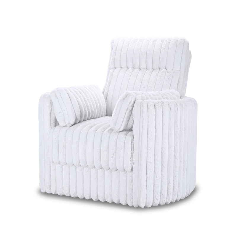 New Classic Furniture Embrace White Swivel Accent Chair