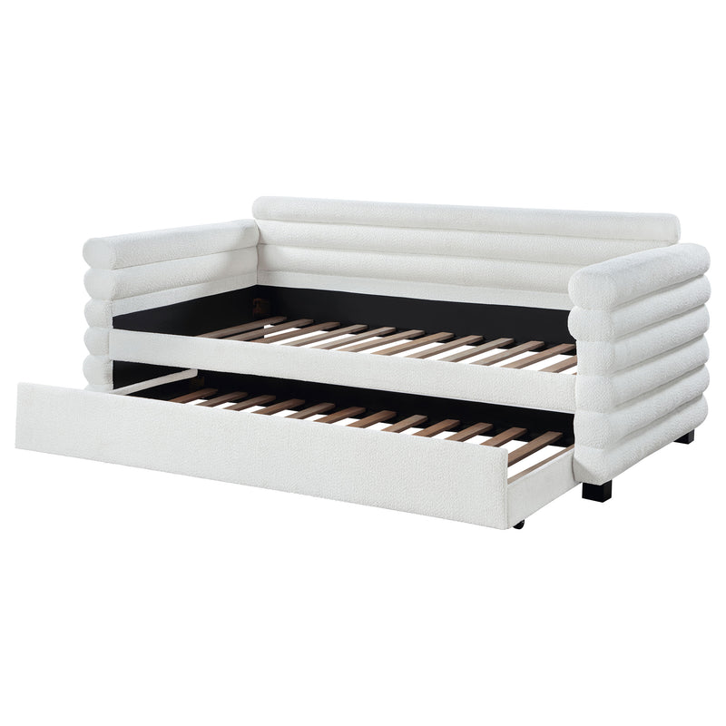Coaster Furniture Patricia White Twin Trundle Day Bed